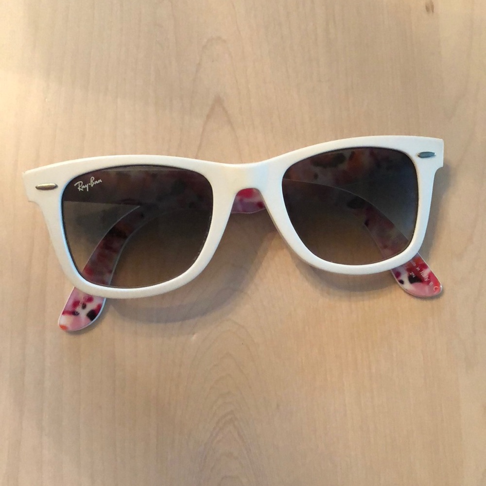 Ray-Ban wayfarer white sunglasses